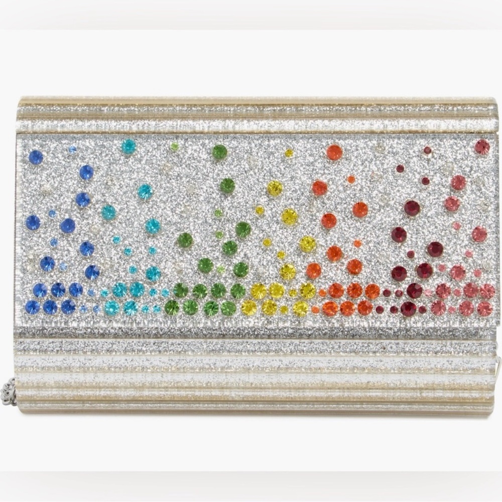 Kurt Geiger Party Glitter Envelope Clutch